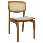Cadeira telinha madeira